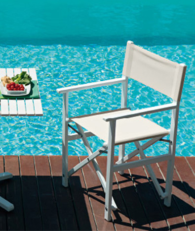 Aluminium Director's Chair for Beach and Swimming Pool - Ombrellificio Magnani 01