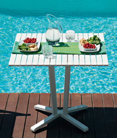 Aluminium Table for Beach and Swimming Pool - Ombrellificio Magnani 01
