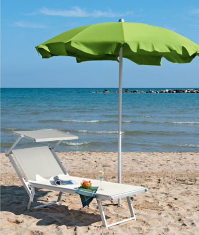 Aluminium Sunbeds for Beach, Swimming Pool and Garden - 500-501 - Ombrellificio Magnani 01