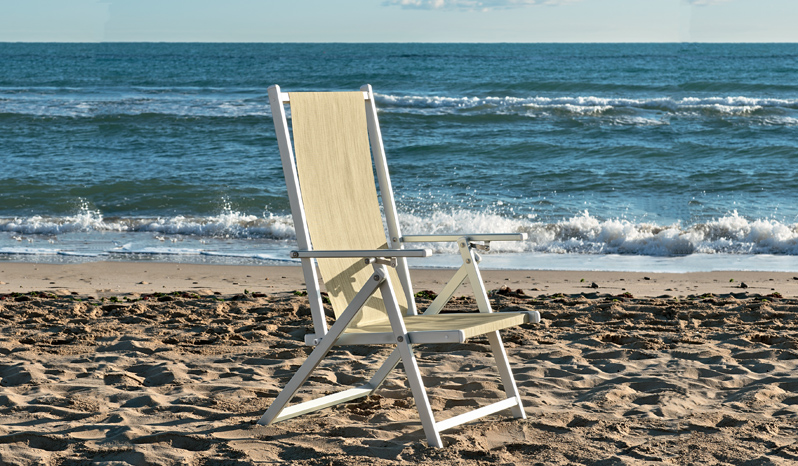 Aluminium Beach Deckchair - Marinella - Ombrellificio Magnani 02
