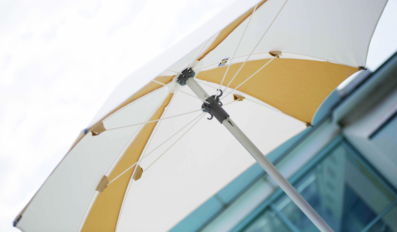Semi Square Beach Umbrella, Semi Square Garden Umbrella  - Mondrian - Ombrellificio Magnani 02