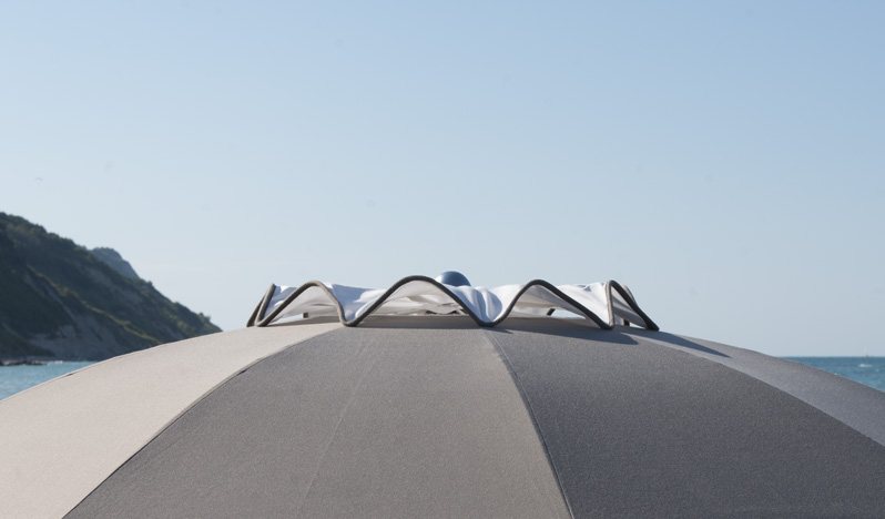 Sombrillas con Fuelle para Playas y Piscinas  - Fábrica Ombrellificio Magnani 02